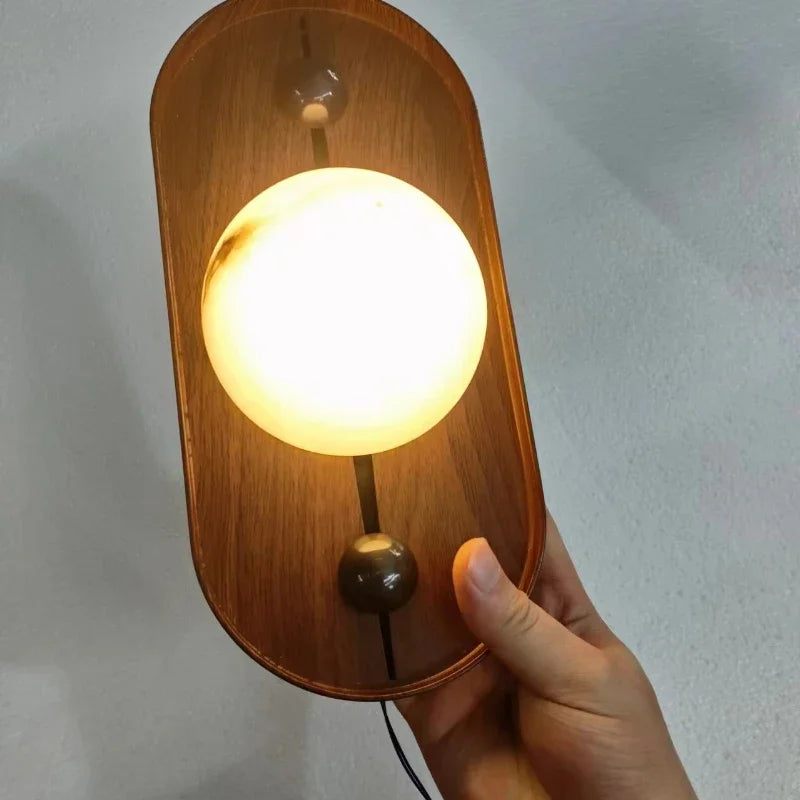 Modern luxury marble wall light for bright interiors - vue 5 sur 7