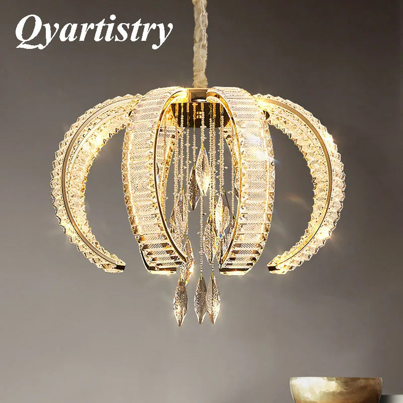 Custom luxury crystal chandelier for high-end villas