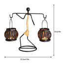 Creative iron candle holder for wedding and Christmas decoration