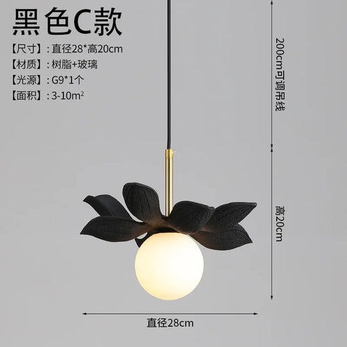 modern resin pendant light for elegant interior decoration - vue 9 sur 22