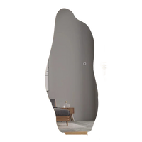 Decorative illuminated mirror nordic irregular style for elegant interiors