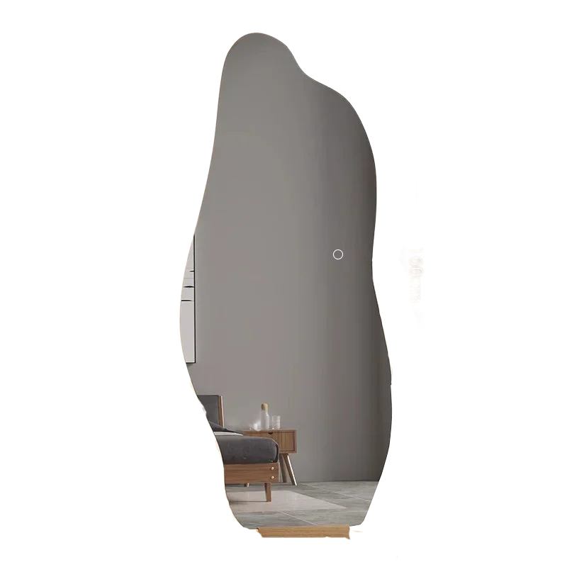 Decorative illuminated mirror nordic irregular style for elegant interiors