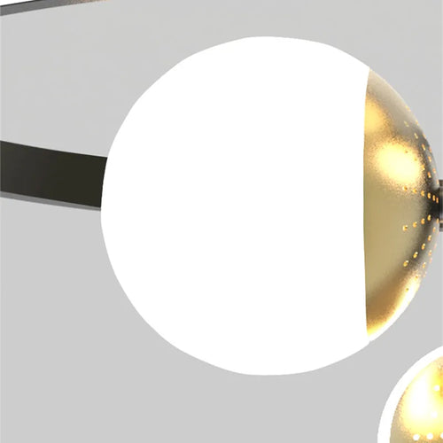 Modern LED ring ceiling light for indoor decor - vue 6 sur 7