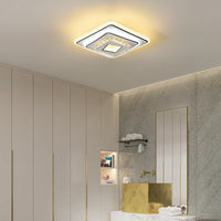 Modern minimalist crystal LED ceiling light
