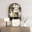 decorative window-style wall mirror for interiors
