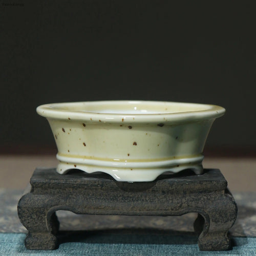 creative glazed ceramic flower pot for home decoration - vue 14 sur 14