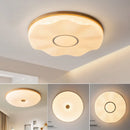Creative Nordic wooden recessed LED ceiling light