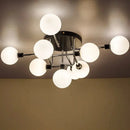 Designer glass LED ceiling light for indoor decor