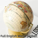 Educational globe in English with 720 and 360 degree rotation