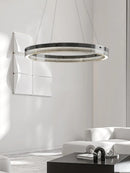 Modern Italian minimalist circular glass pendant light