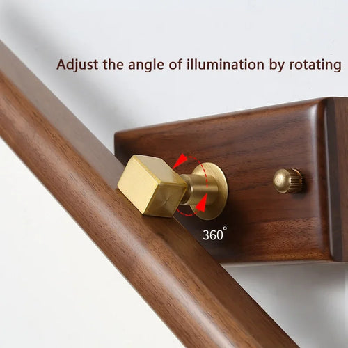 Nordic 40 cm wood and mirror LED wall light for bathroom, cabinet, bedside, reading and home decor 6pa - vue 7 sur 7