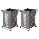 Foldable and waterproof laundry basket for versatile storage