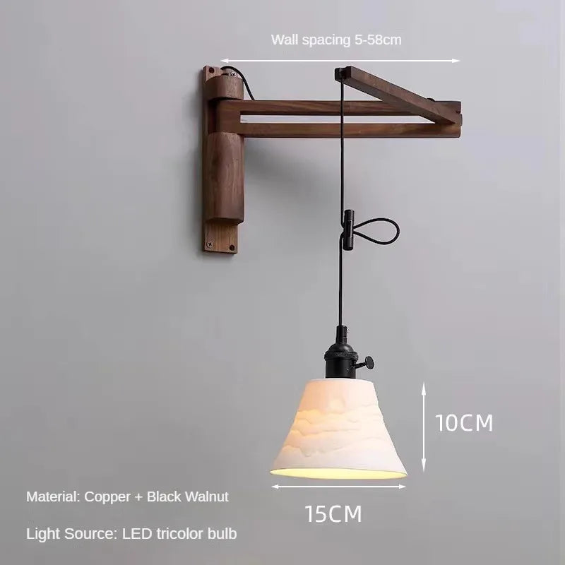 Elegant extendable copper wall light for multiple spaces - vue 8 sur 23