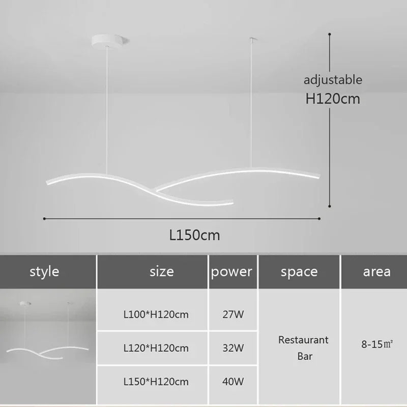 suspension moderne en acrylique pour intérieur design élégant - vue 4 sur 12