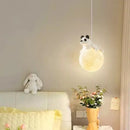 Cute puppy pendant light for children's room decor