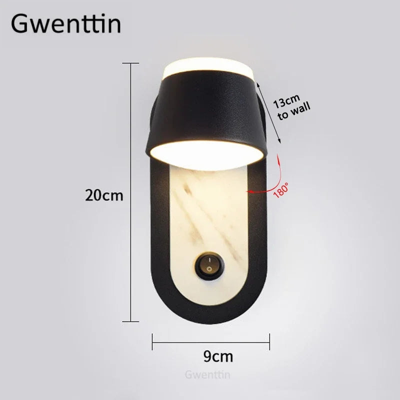 Modern LED wall lights for elegant interior decoration