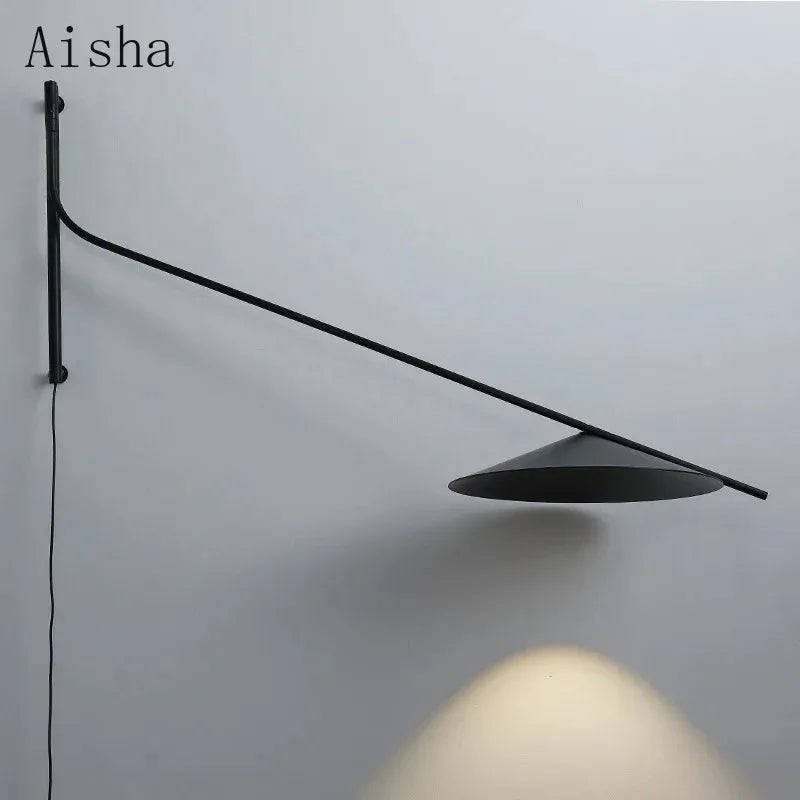 Minimalist designer LED wall light for indoors