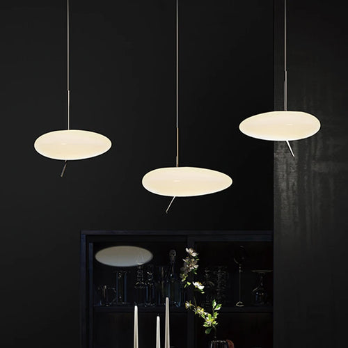 Nordic LED pendant lamp with touch switch and glass pebbles - vue 7 sur 8
