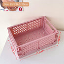 stackable foldable basket for storing makeup, jewelry, toys