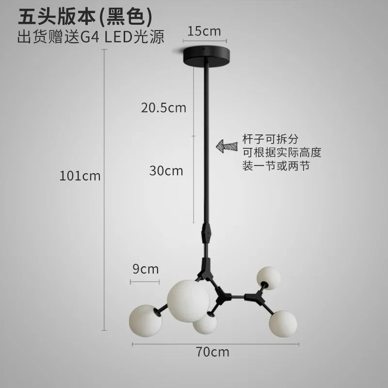 Modern Nordic chandelier for elegant interior decoration