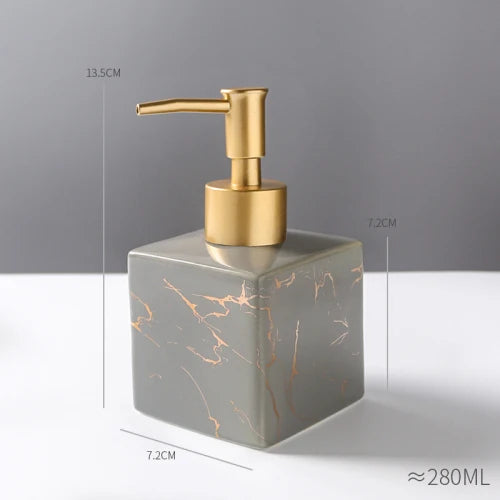 ceramic bottle for disinfectant and shower gel - vue 15 sur 26