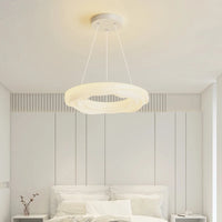Cream style recessed eye protection chandelier