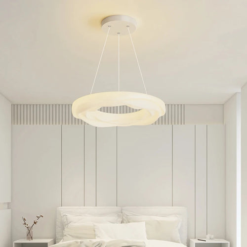 Cream style recessed eye protection chandelier
