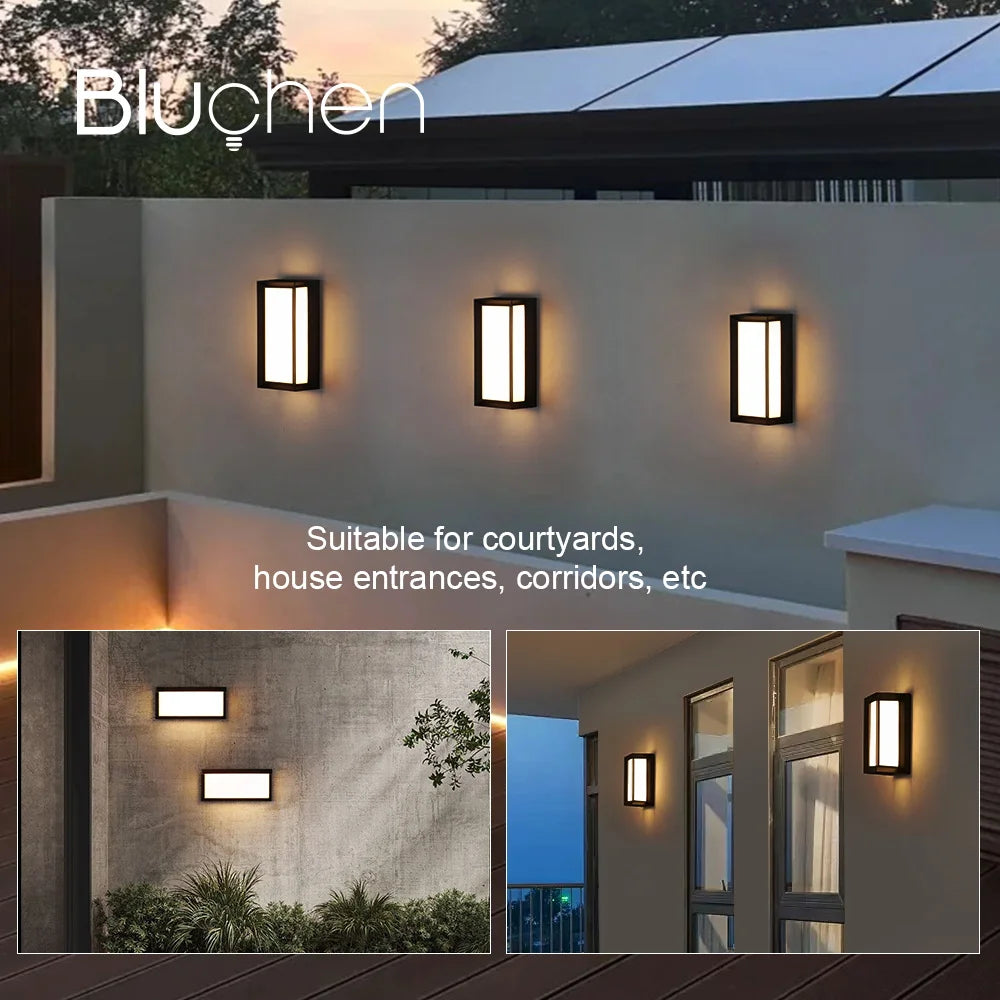 Waterproof outdoor LED wall light for decorative lighting - vue 3 sur 9