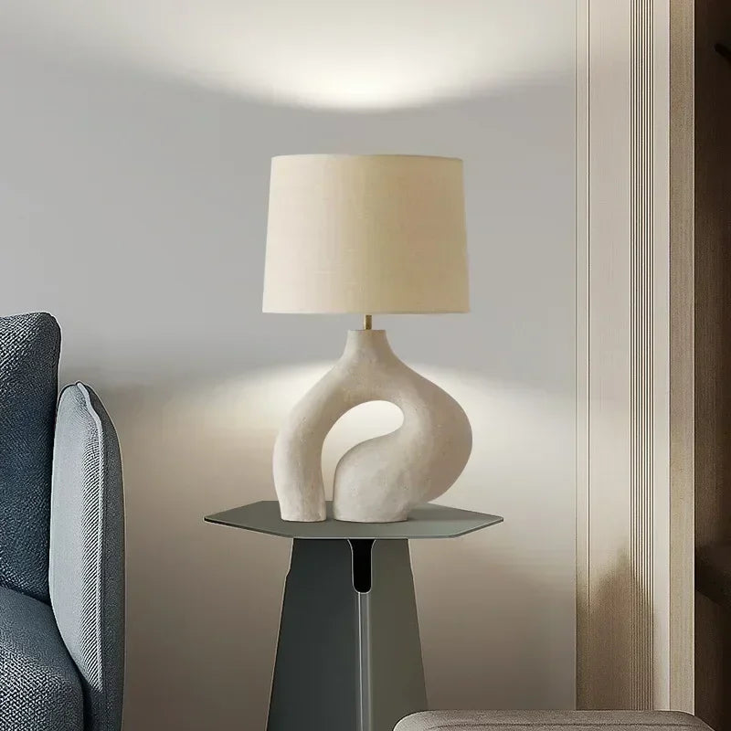 Modern fabric desk lamp for Nordic interior decoration