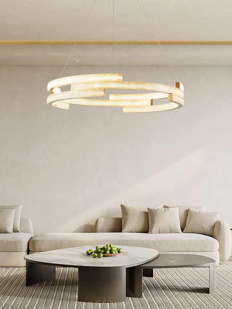 Elegant circular designer pendant light for modern interiors - vue 3 sur 12