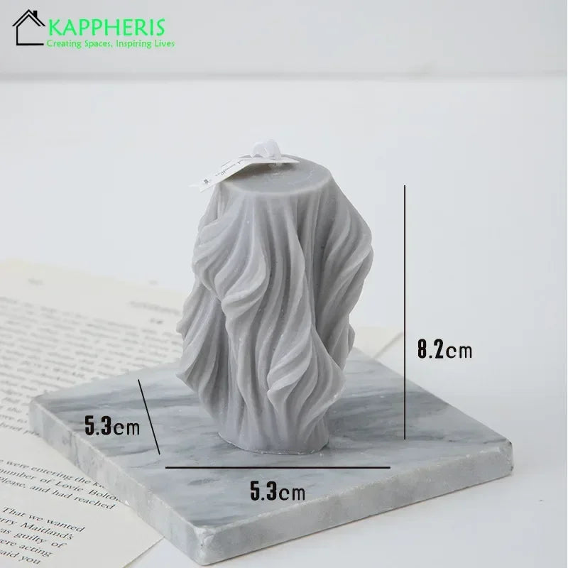 decorative swirl scented candles aesthetic aromatic for home - vue 12 sur 20