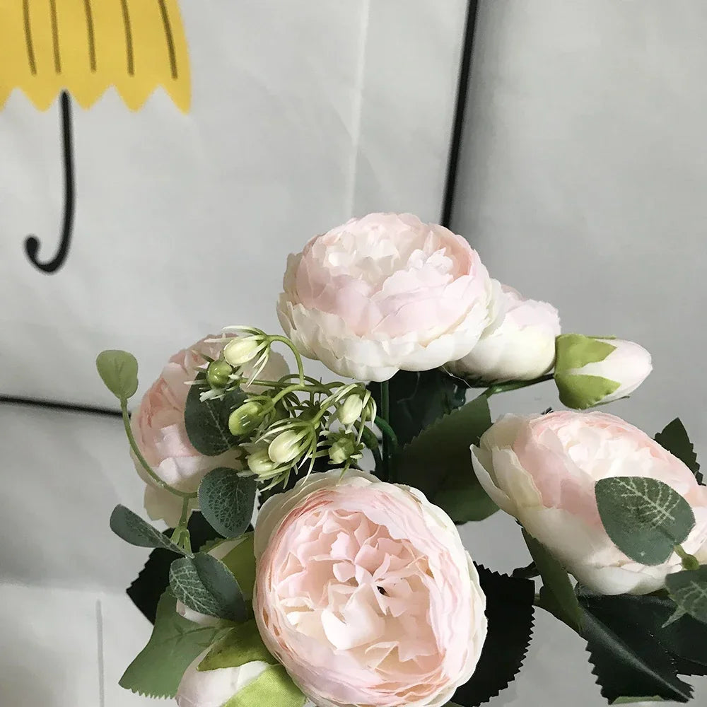 Artificial peony bouquet for wedding and home decoration - vue 3 sur 16