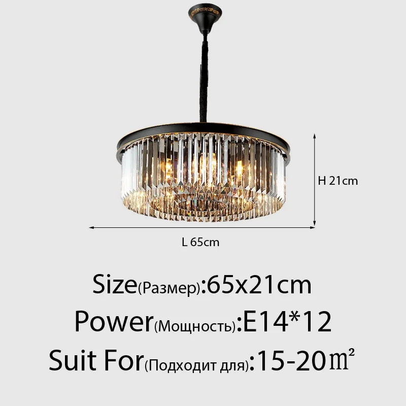 Luxury Italian style crystal chandelier for interior decoration - vue 20 sur 21