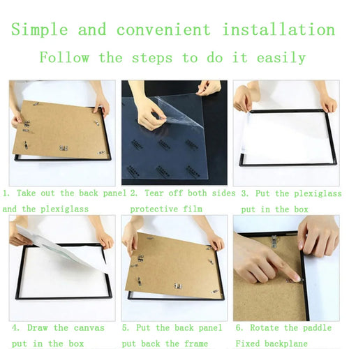 Aluminium photo frame for interior wall decoration - vue 7 sur 8