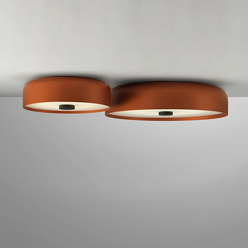 Modern orange ceiling light chandelier for living room, decorative home lamps, bedroom wall light, colour lights - vue 5 sur 6