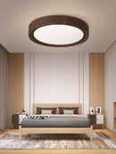 Nordic design wooden and iron decorative LED ceiling light
