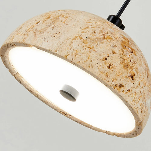 Natural LED pendant light for modern interior décor - vue 7 sur 6