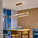 Minimalist Nordic design LED chandelier for long decoration