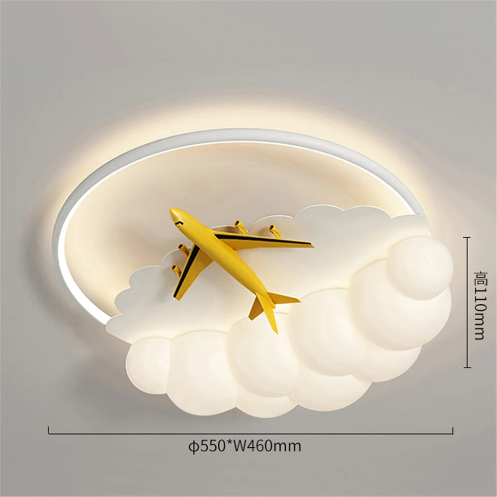 Creative acrylic LED ceiling light for children's decor - vue 6 sur 9