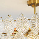 Modern glass chandelier for elegant and refined interior decor