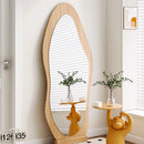 Minimalist wooden decorative mirror for stylish interiors