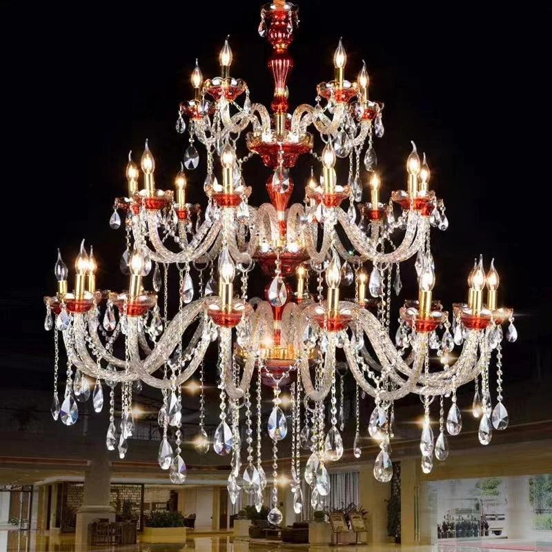 Contemporary crystal chandelier for restaurant and café décor