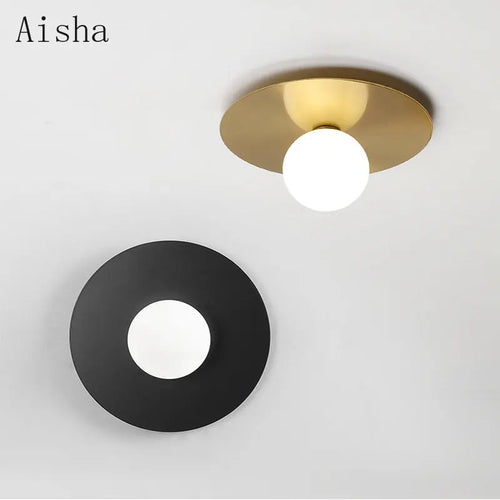 Modern nordic round decorative wall light - vue 2 sur 9