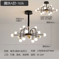 Modern glass ball chandelier nordic creative luxury design