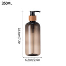 refillable pump bottle for shampoo and shower gel