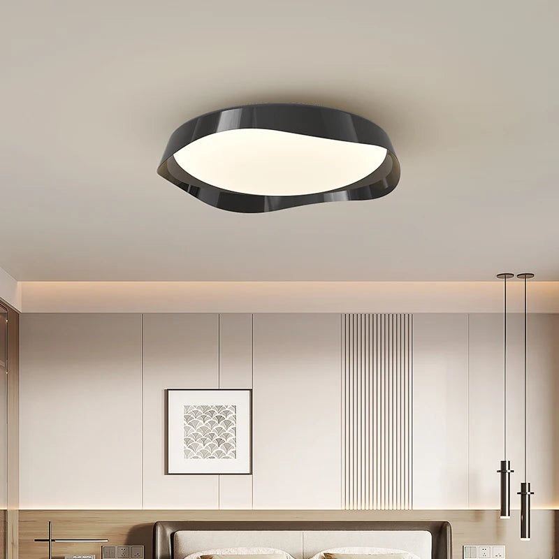 High-end creative wabi-sabi style retro LED ceiling light
