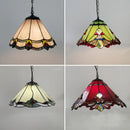 Tiffany stained glass chandelier Mediterranean style for elegant interiors