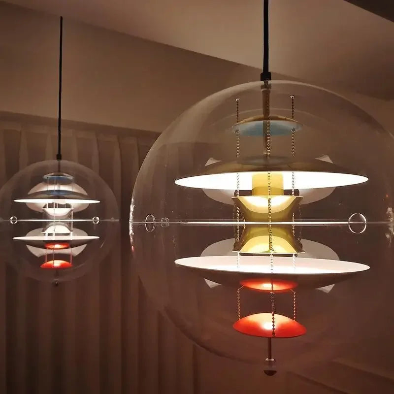 Modern spherical planetary light, coffee shop, tea restaurant, bar designer, interior decoration light - vue 6 sur 9