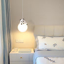 Panda resin pendant light for children's room