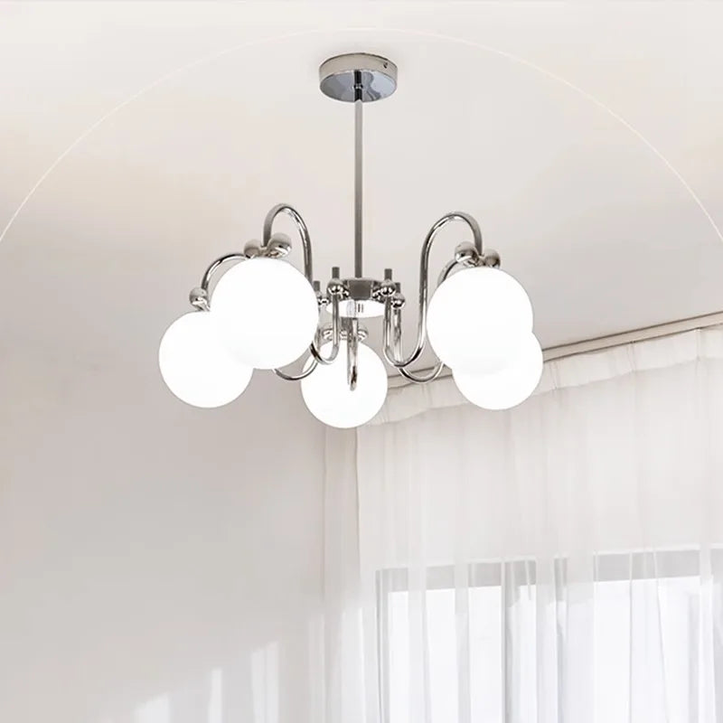Arc LED pendant chandelier for elegant interior decor